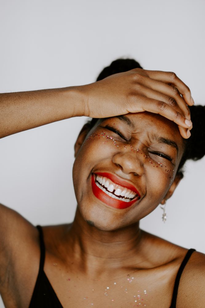 Black woman smiling