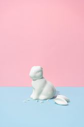 Easter bunny with broken ears