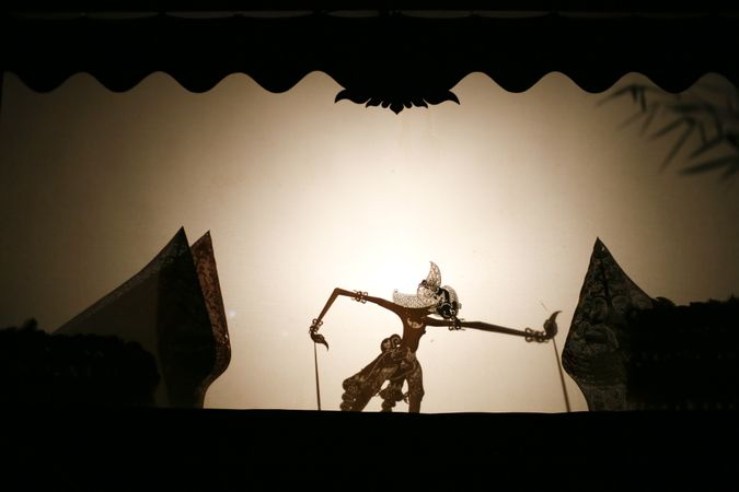 Javanese shadow puppet figure