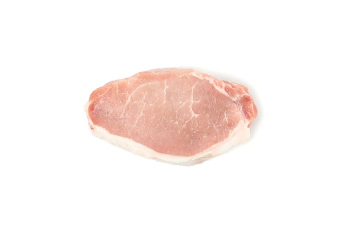 Raw meat for steak isolated on blank background