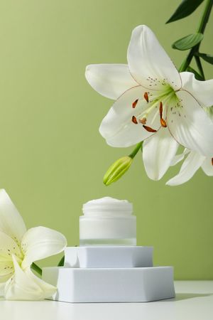 Concept of skin and body care, cream cosmetic