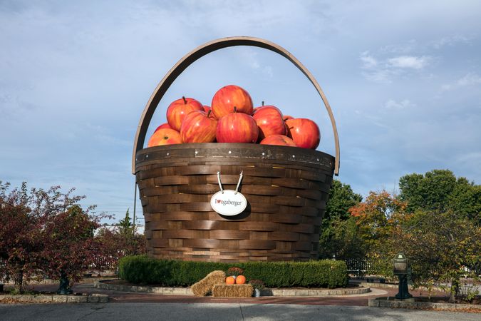 Longaberger Co.'s famous "big baskets" in Central Ohio