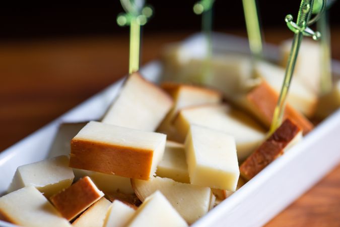 Georgian suluguni cheese pieces