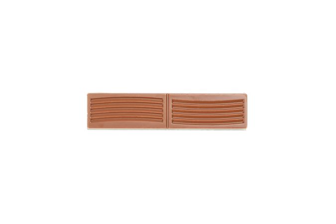 Tasty chocolate piece isolated on blank background