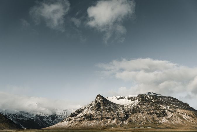 Snowcapped mountains in Iceland