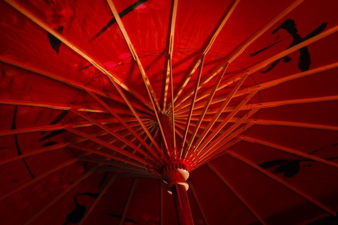 Traditional japanese umbrella, traditional japanese accessories concept