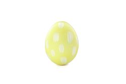 Decorative easter egg isolated on blank background. Festive tradition