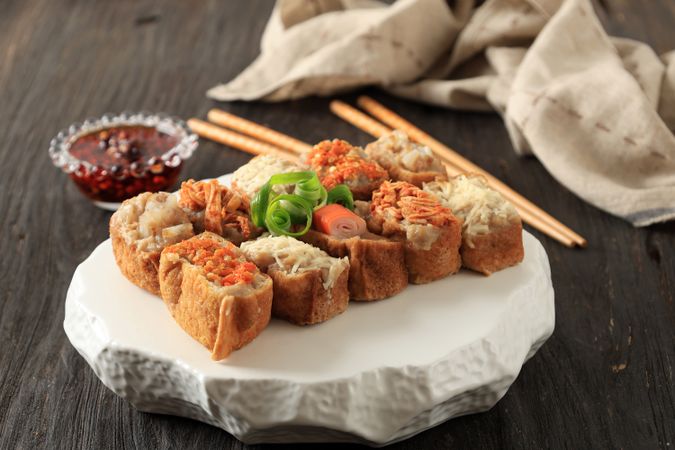 Tahu Bakso Viral with various Topping, Cheese, Chilli, Chicken, Meat