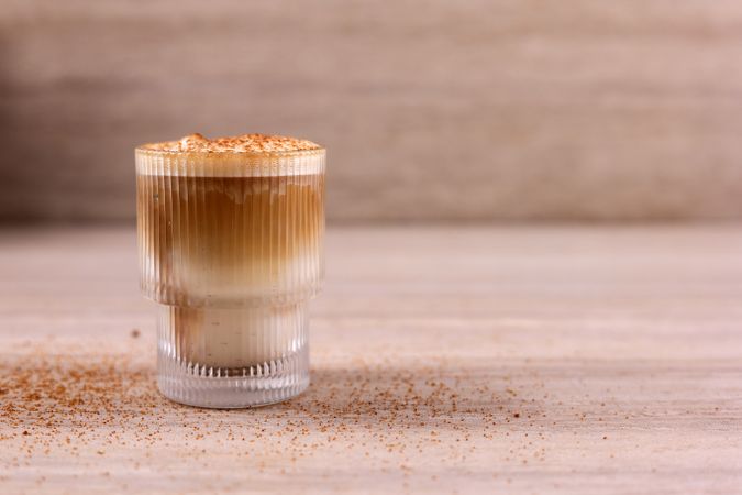 Glass of Coffee with Foam