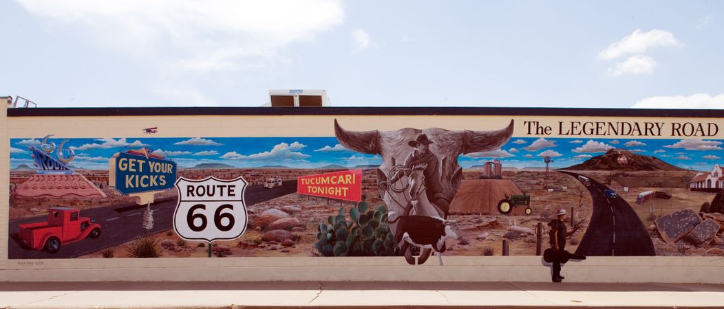 Route 66 Mural in Tucumcari, New Mexico