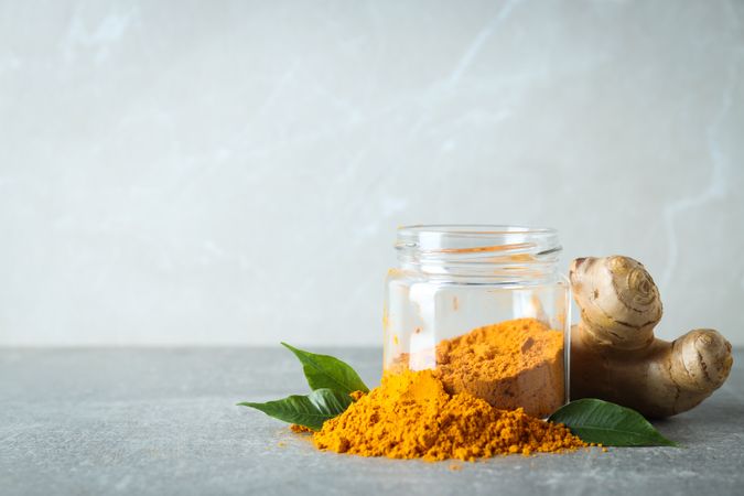 Fragrant seasoning - turmeric, one of the main ingredients in Indian curry