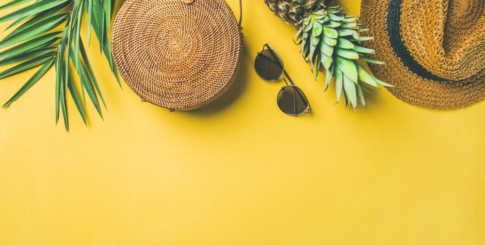 Tropical vacation fashion concept