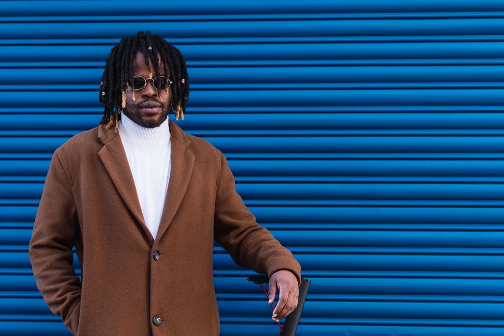 Stylish Black man with dreadlocks