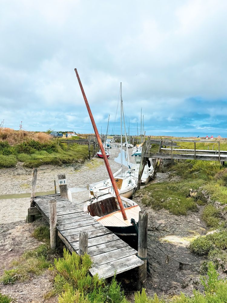 Docks at low tide, Ile de Ré, France