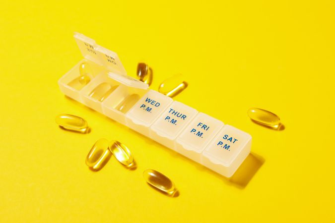 Immunity support capsules - Omega, health care concept