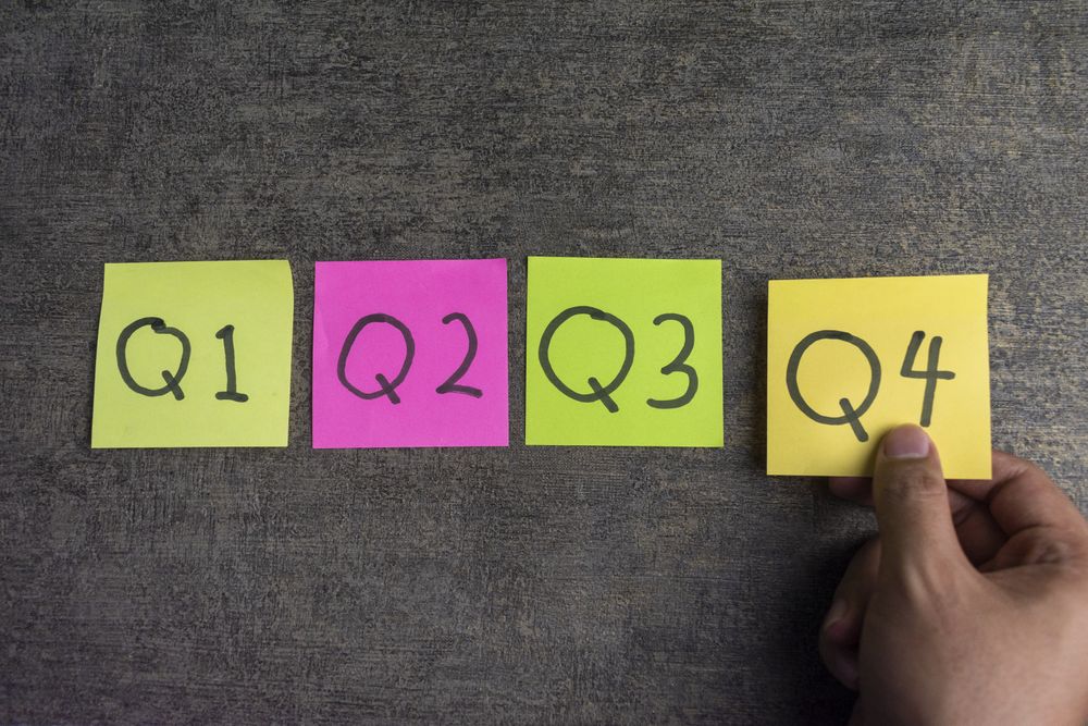 quarterly report concept