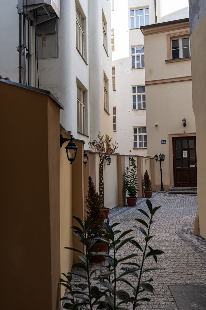 Narrow streets of Old Prague