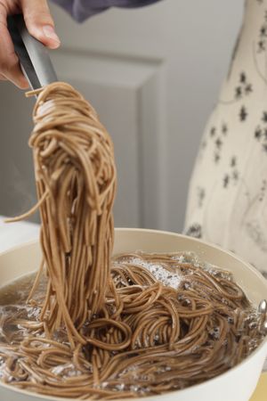Selected Focus Boiling Soba Buckwheat Dried Noodle Hand