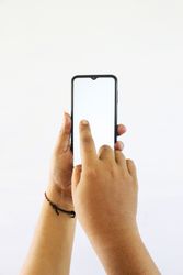 Smartphone Mockup With Curved Screen