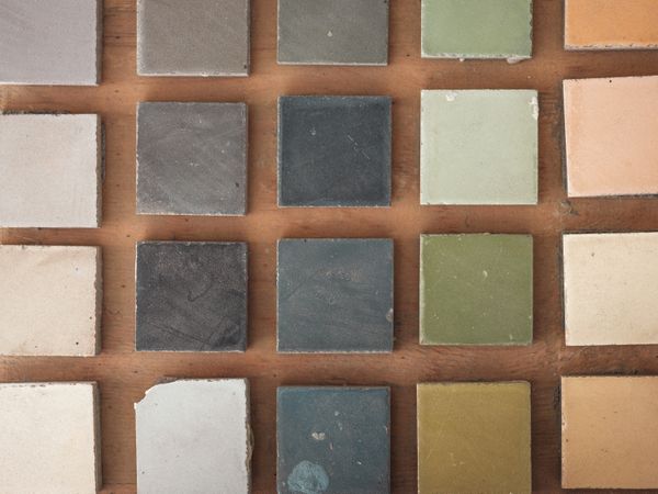Abstract geometric colorful tiles background