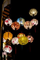 Patterned Vietnamese Lanterns