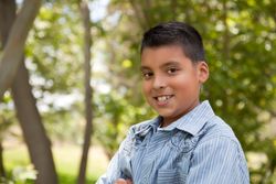 Young Hispanic Boy in the Park