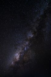 Milky way galaxy with stars and space dust in the universe