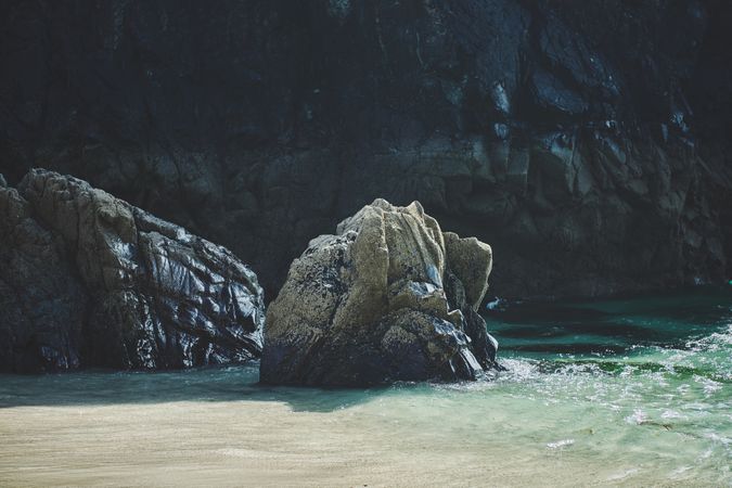 Rocks on the beach