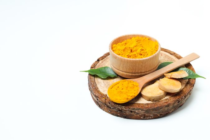 Fragrant seasoning - turmeric, one of the main ingredients in Indian curry