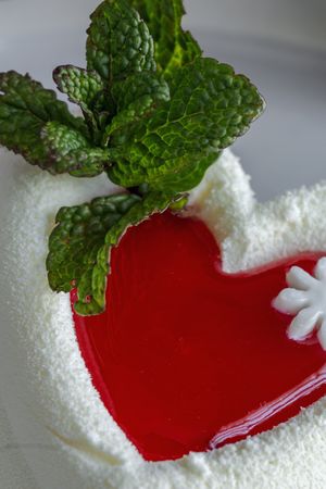 Cake with heart shape