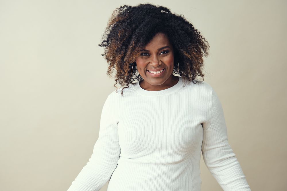Portrait of happy confident Black woman