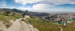 View of the Alhambra of Granada from Cerro de San Miguel