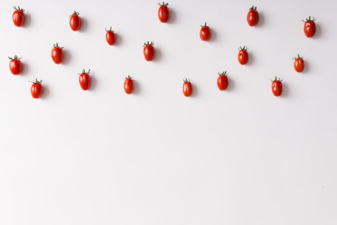 Tomato pattern on light background