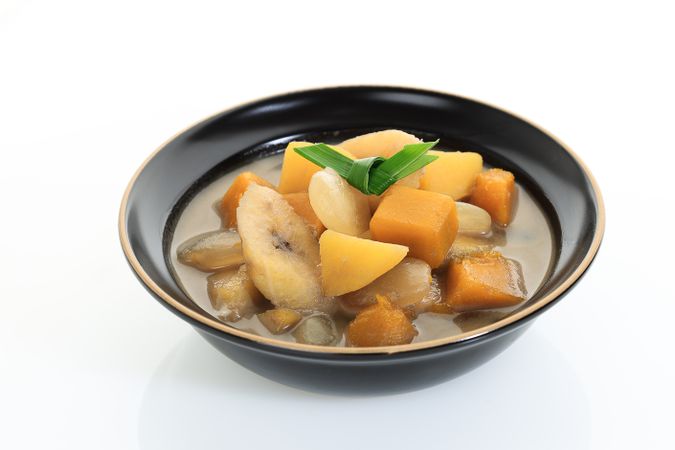 Kolak Pisang Ubi, Indonesian Popular Dessert for Takjil Ramadan Breaking the Fast