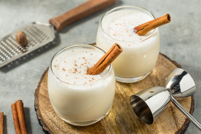 Sweet Homemade White Christmas Eggnog