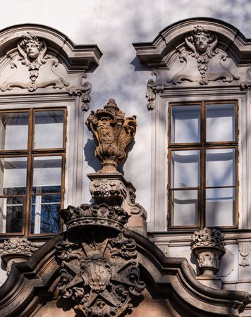 Decooration of the building in Old Prague