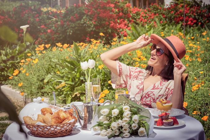 Woman Enjoying Sunny Day