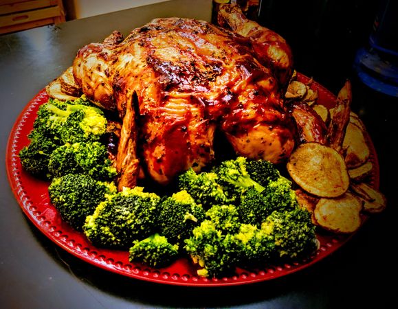 Thanksgiving Turkey on Plate