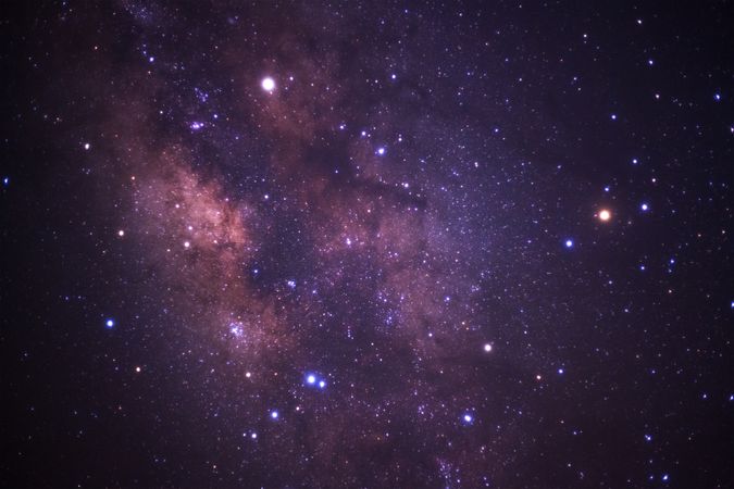 Milky way galaxy with stars and space dust in the universe