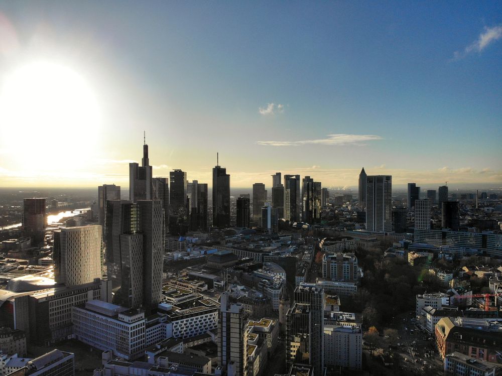 City skyline of Frankfurt am Main, Hessen, Germany