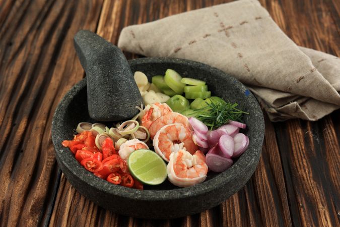 Sambal Ganja Ingredients, Sour and Shrimp Sauce, Special Sauce Dish from Aceh