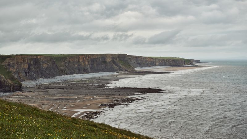 Vast cliffs over the sea