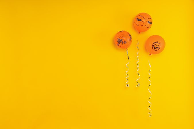Concept of Halloween, Halloween balloon, space for text