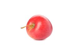 Sweet red apple isolated on light background
