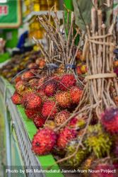 Lychee fruits for sale in store 41lpqj