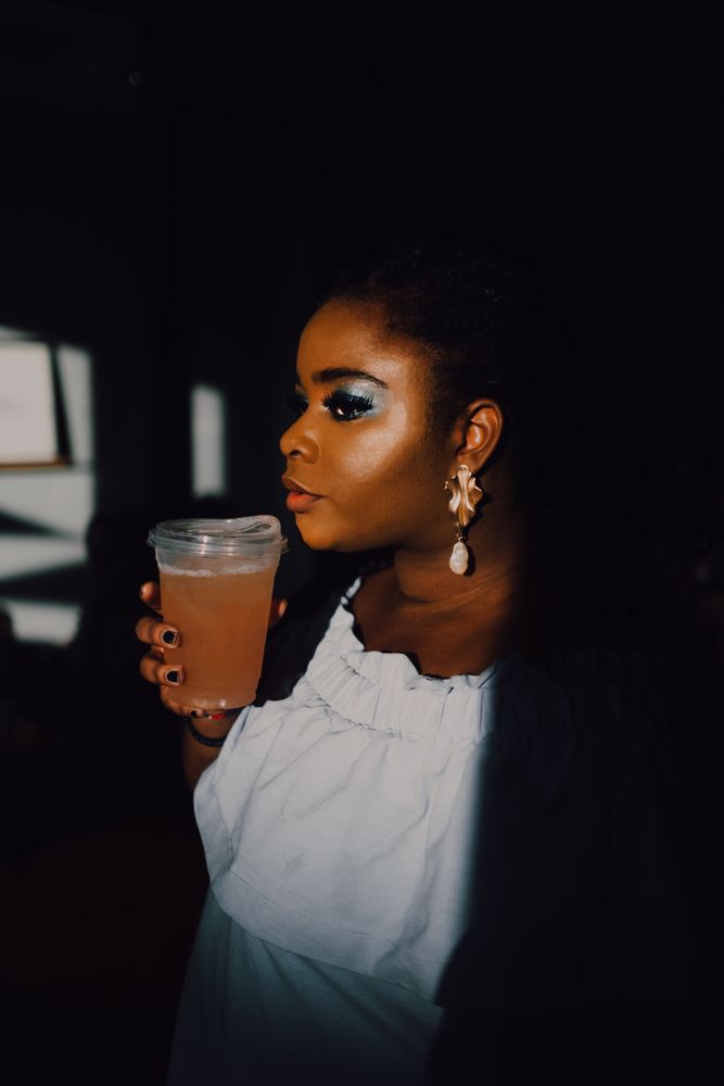 Headshot of confident trendy Black woman