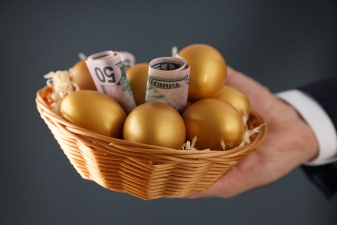 Golden eggs, pension savings, investments and retirement