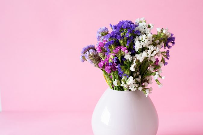 Multicolor sea lavender flowers bouquet