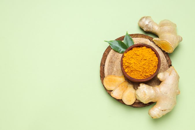 Fragrant seasoning - turmeric, one of the main ingredients in Indian curry