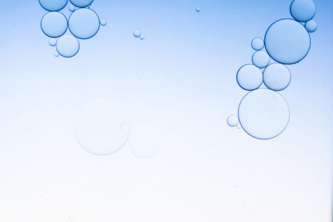 Abstract Macro Photography gradient of oil and water, Science abstract tech background